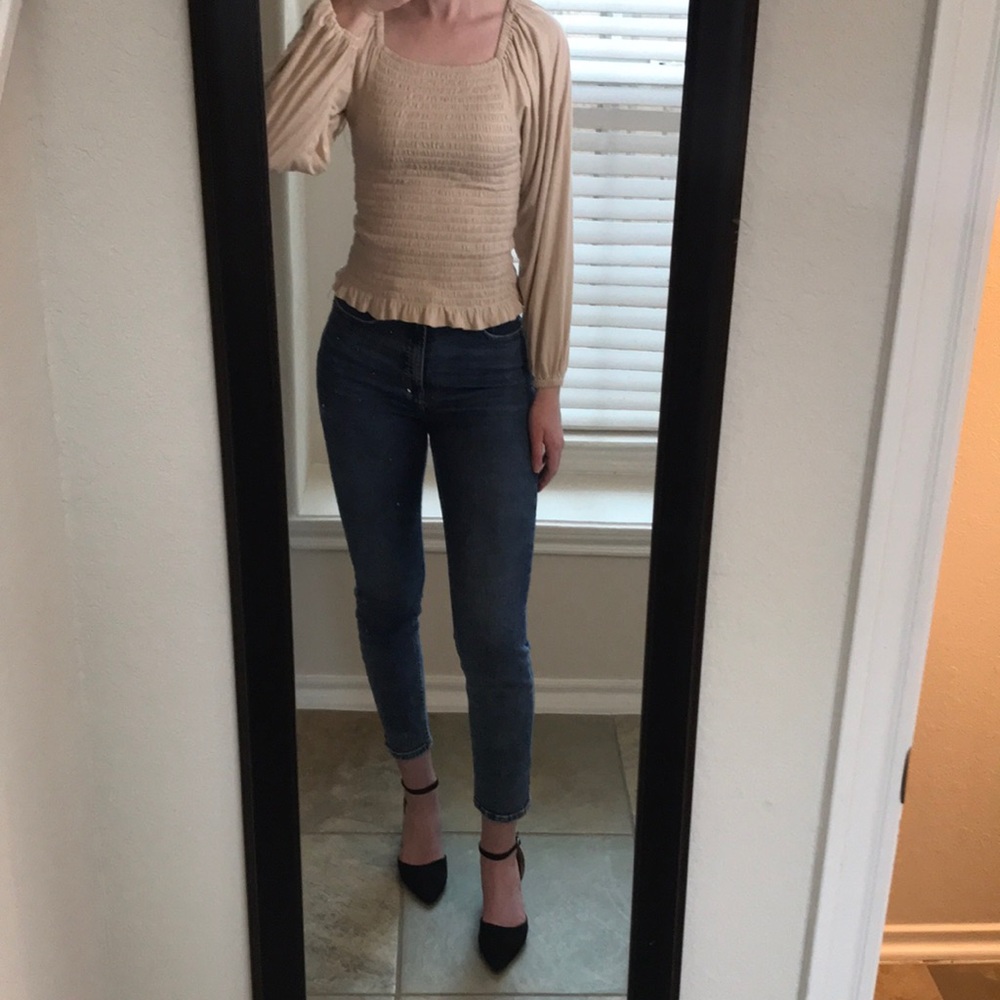 LOFT Light Blush Shirt/Blouse